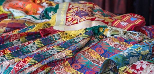 Brocade used in Chod kroj