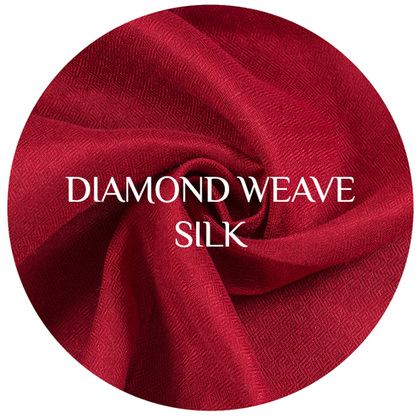 diamond weave silk wool