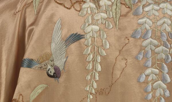 Japanese silk embroidery