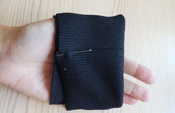 sewing ribbing to bomber jacket