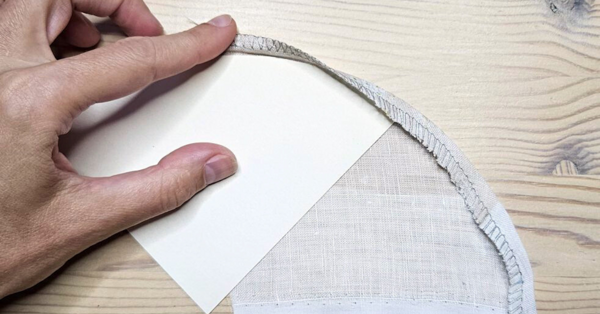 fabric edge finishing - curved edge 