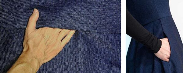how to sew pockets in a dress