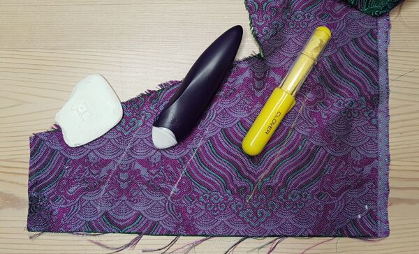 sewing with brocade