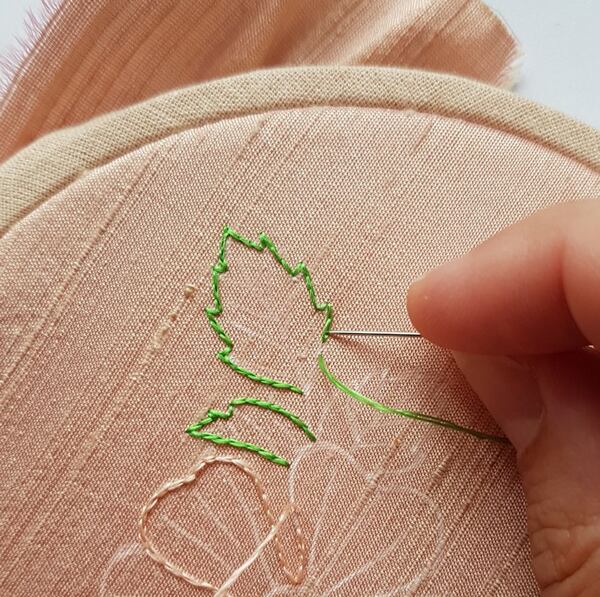 needle painting thread painting embroidery tutorial