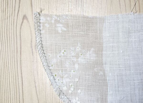 how to finish a curved hem