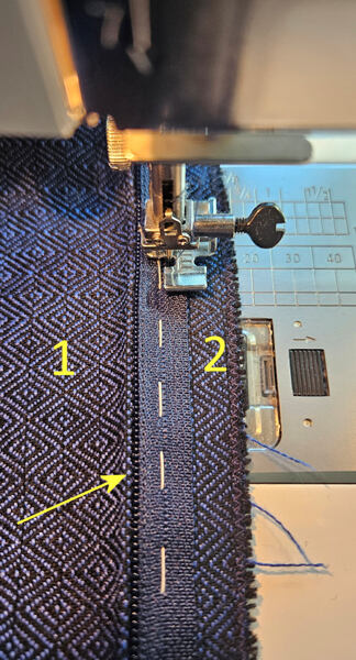 how to sew in a zipper