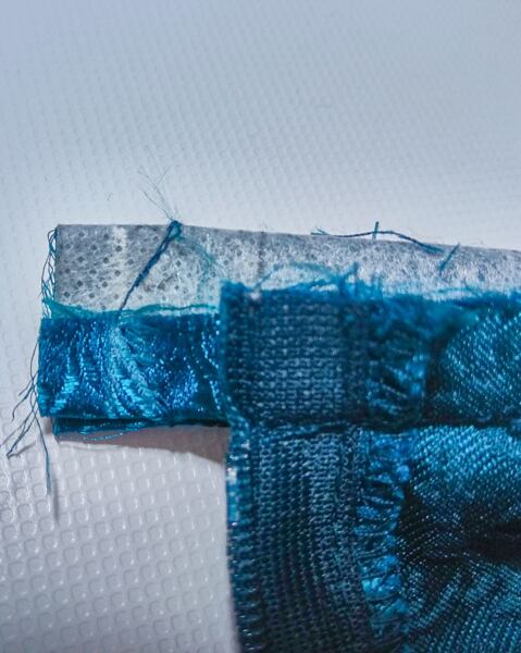 How to make a circle skirt — sewing the ends of the waistband