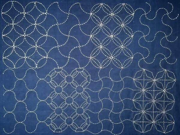 Sashiko stitching Japanese mending technique