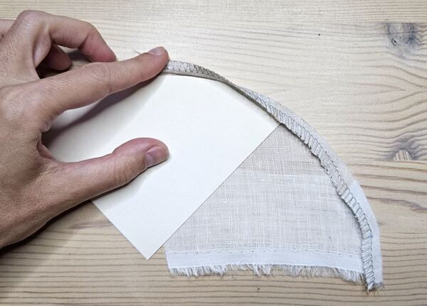 how to finish a curved hem