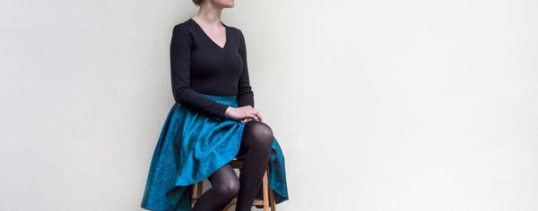 How to make a circle skirt – our skirt in brocade 