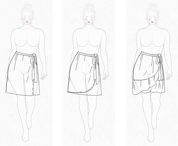 wrap skirt tutorial