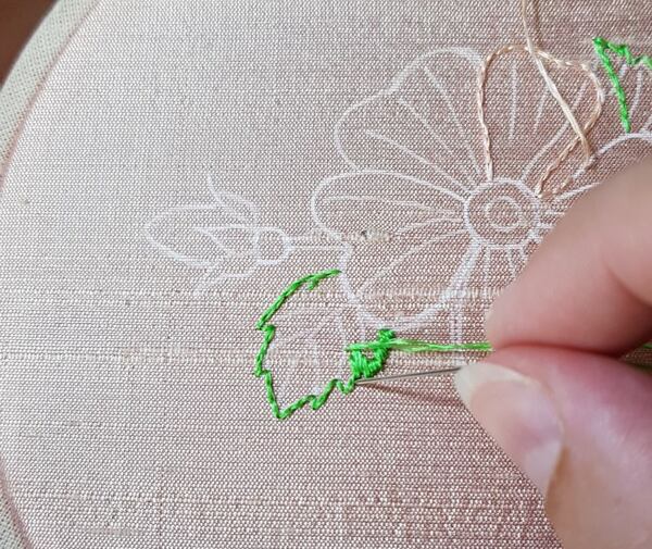needle painting thread painting embroidery tutorial