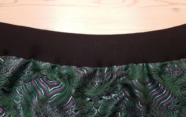 sewing ribbing to bomber jacket