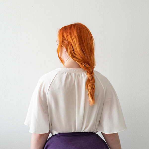 silk white blouse sewing pattern