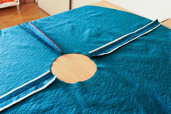 How to make a circle skirt — the seams are sewn