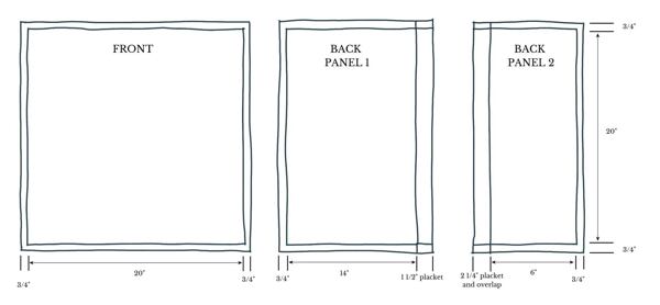 pattern for decorative throw pillow cover