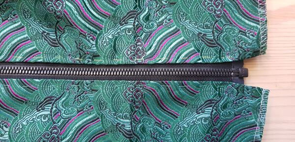 how to make a bomber jacket zipper