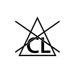 do not chlorine bleach symbol