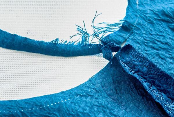 How to make a circle skirt — trim the seam allowance