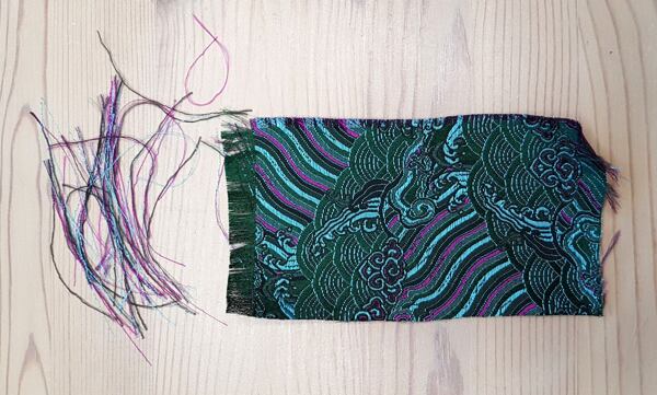 sewing with brocade