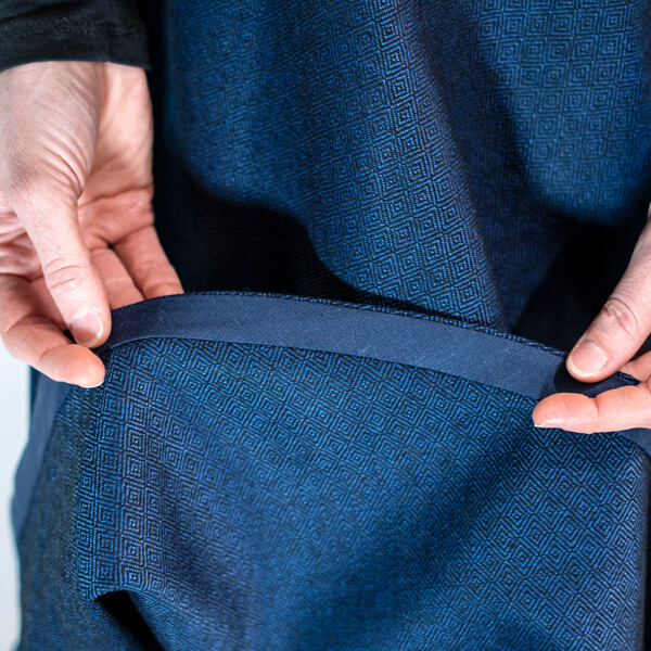 hem finish with bias tape