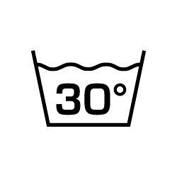 30 degrees Celsius laundry care symbol, washing symbol