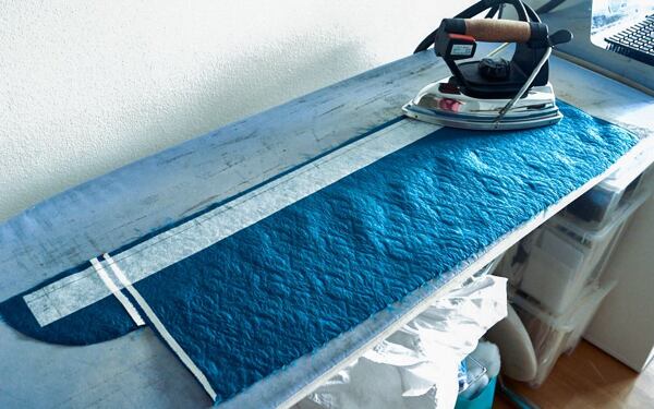 How to make a circle skirt — ironing on the interfacing