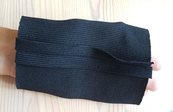 sewing ribbing to bomber jacket