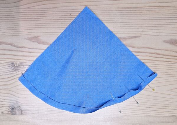 how to sew a narrow folded hem