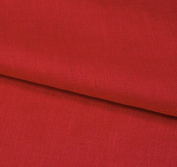 European linen fabric, red 100% linen
