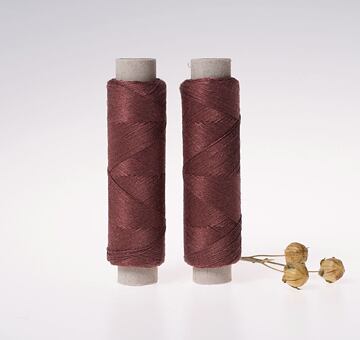 Fine linen thread, 20x3, 100m, brown