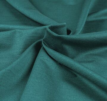 Spun silk jersey, teal