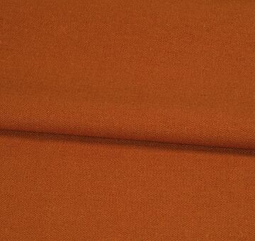 Heavy linen cotton blend fabric, brick red