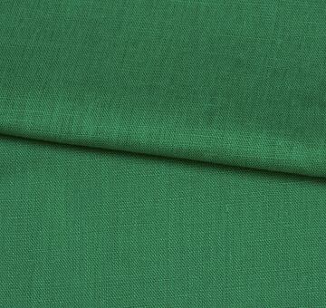 Linen fabric, 100% linen, green