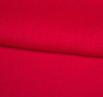 Red linen fabric, 100% linen
