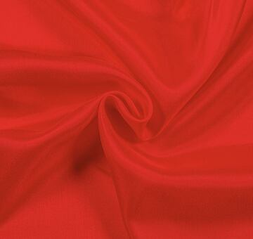 Silk habotai, red, 0.5m