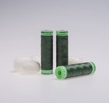 Silk thread, 50m, green 627