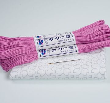 Hitomezashi sashiko kit 34 x 34 cm SAKURA, white