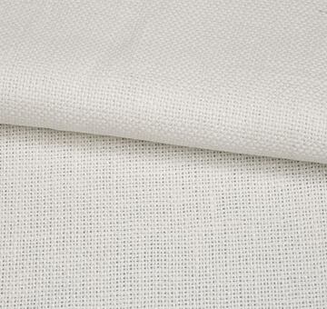 Rustic linen fabric, 100% linen, ivory white