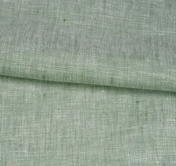 Shot linen fabric, 100% linen, army green