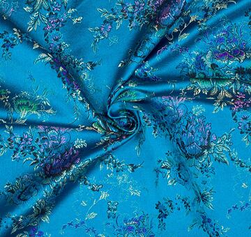 Brocade bouquet, turquoise 