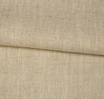 Gilded natural fine linen fabric, 100% linen