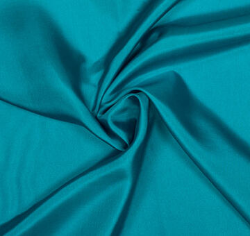 Silk habotai, turquoise