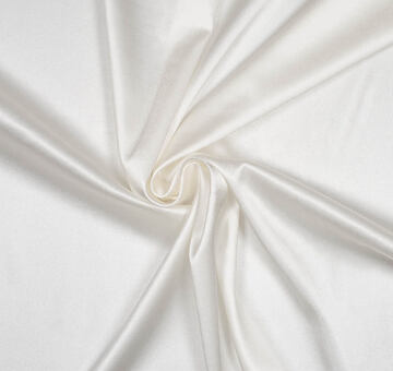 Silk stretch satin, ivory white