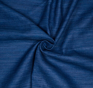 Silk linen blend, steel blue, 1m