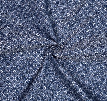 Noble brocade, silver and dark blue