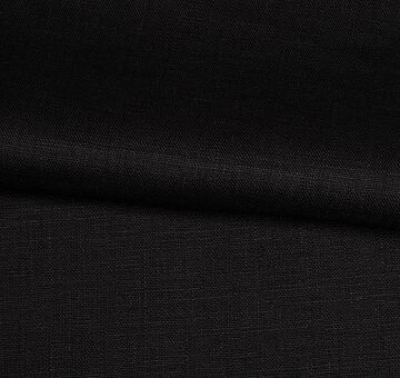 Black fine linen fabric, 100% linen