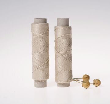 Fine linen thread, 20x3, 100m, natural