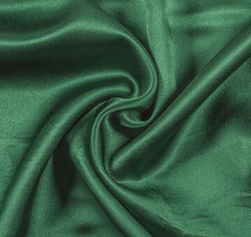 Heavy silk satin, dark green