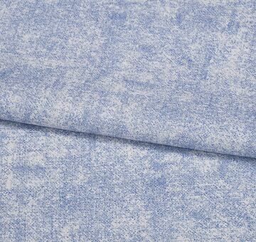 Fine linen cotton blend, patterned, blue and white